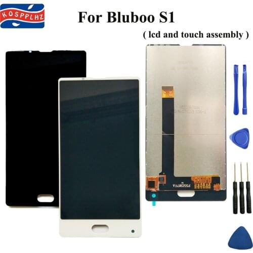 KOSPPLHZ 100% Tested+New+Original For bluboo S1 LCD Display and Touch Screen Assembly Digitizer Replacement 5.5 in+tools