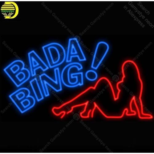 Neon Sign for Bada Bing Lady Neon Light Neon Bulb sign Beer Bar club Game room handcraft glass tube light Decor lamps for sale