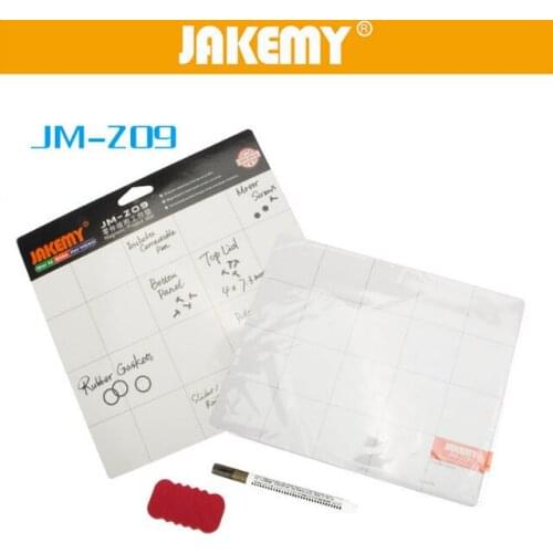 Wholesale JM-Z09 Magnetic Project Mat Screw Work Pad with Marker Pen Eraser Phone Laptop Tablet Phone Repair Tools Board Plate