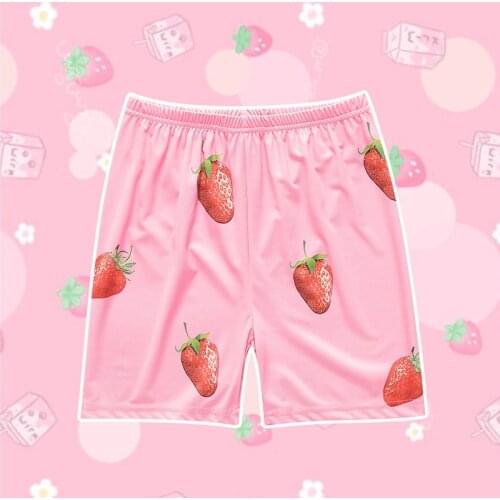 Anime GINTAMA Sakata Gintoki Cosplay Original Strawberry Board Shorts Underwear Beach Pants