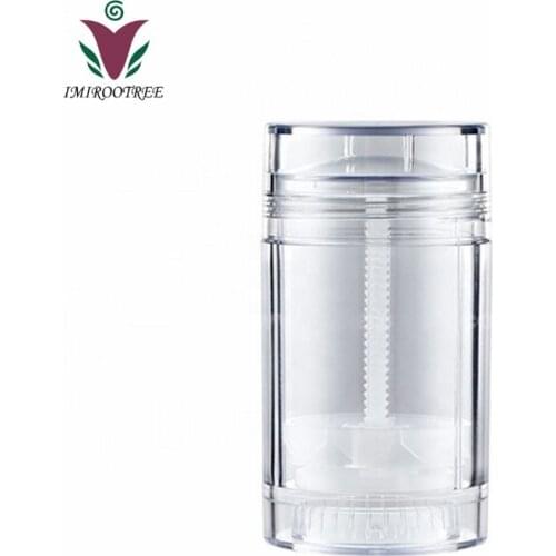 8pcs/lot 50ml Clear Empty Plastic Round Deodorant Containers Lip Balm Tubes for Lipstick, Crayon,lipstick,homemade Lip Balm