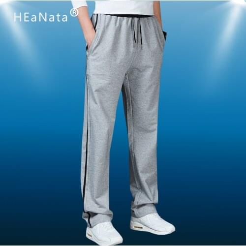 Jogging Pants Men Running Pants With Sports Stripe Fitness Tights Gym Training Bodybuilding Sweatpants Sport Male Trousers