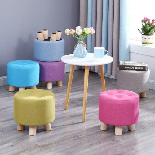 Living room stool fashion home creative sofa round tea table mound chair small minimalist modern decoration