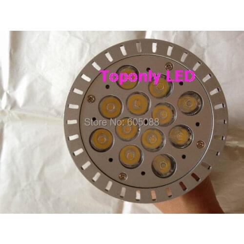 High quality E27 12w par38 led spotlight lamp Epistar led bulbs aluminum shell white color 1200lm CE ROHS 50pcs/lot wholesale