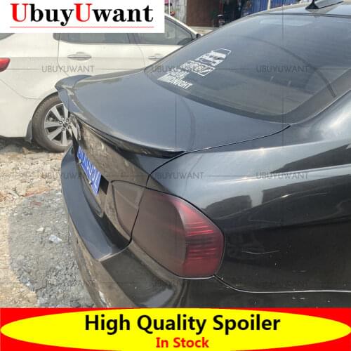 UBUYWUANT For 2005-2011 BMW E90 3 Series M4 Style Wing Spoiler High Quality ABS / Carbon Color Rear Trunk Lip Spoiler Tail Wing