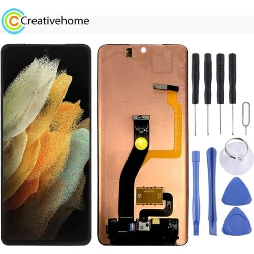 High Quality LCD Screen and Digitizer Full Assembly for Samsung Galaxy S21 Ultra SM-G988 5G Version