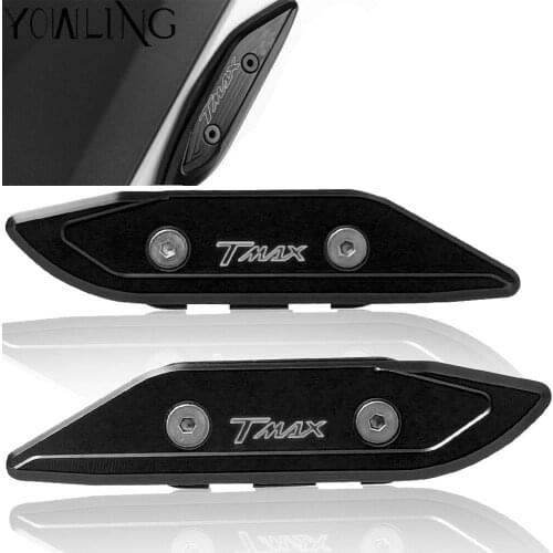 2018 Tmax530 New Black For Yamaha Tmax 530 2012 2013 2014 2015 2016 2017 Motorcycle CNC Windshield Mirror Hole Cap Covers Code
