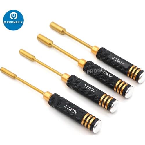 4.0 5.5 7 8mm Hexagonal Head Nut Drivers Hex Socket Screwdriver Repair Tool Kit for RC Quadcopter Helicopter FPV Drone Airplane