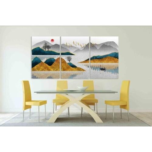 Blue Ridge Mountain Abstract Art Oil On Canvas Print Interior Creative Decoration