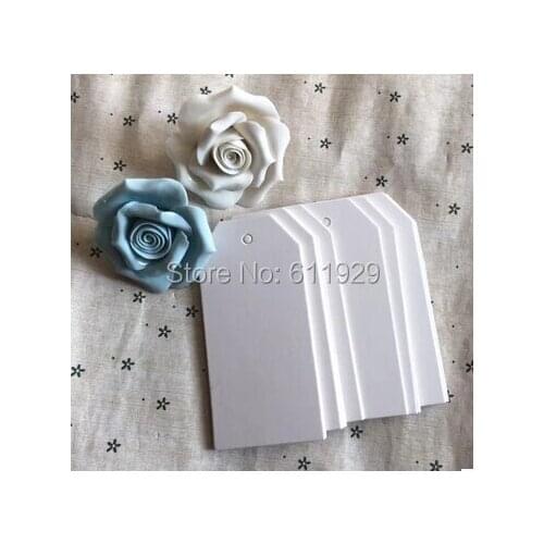 Free shipping wholesales 300 pcs a lot 4.5x9.5cm blank white hang tag/gift price tag/clothing paper hang tag/trademarks/labels