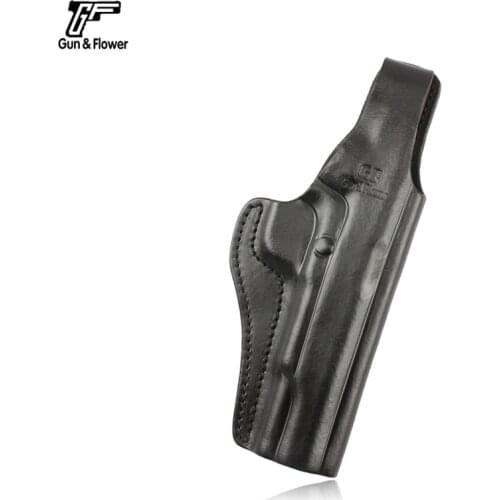 Gunflower Pistol Pouch Thumb Release OWB Leather Gun Holster for Colt 1911