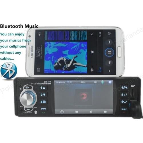 Support rear camera 4.1" TFT HD Digital Car MP5 Players Stereo FM Radios Audio USB RDS function bluetooth Auxin touch screen