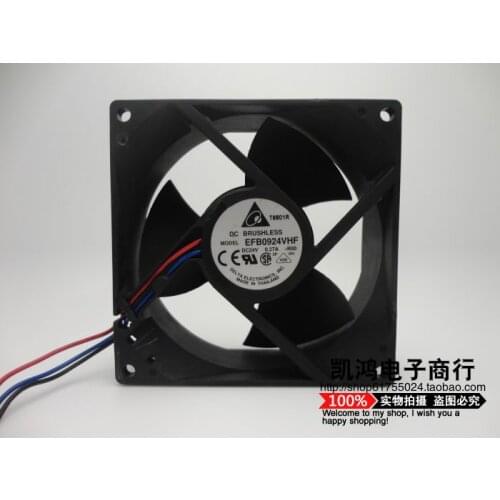 Delta EFB0924VHF R00 9232 9032 92mm 9cm DC 24V 0.27A server inverter axial cooler computer case industrial cooling fans 3PIN