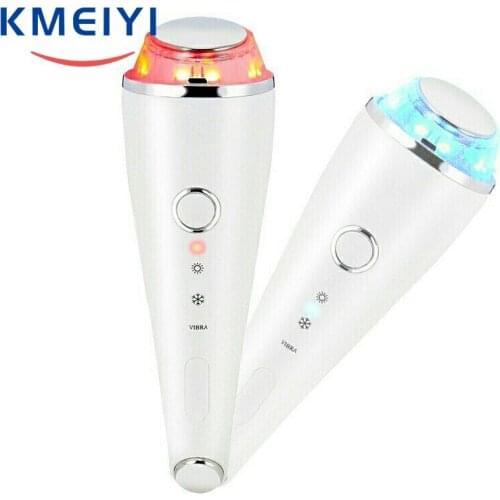 Hot&Cold Hammer Ultrasonic Face Skin Lifting Tightening LED Photon Massager