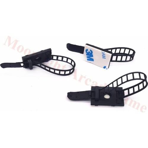 Cable tie Mounts 10pcs Cable Clips 18*25 Clamp For Wire Tie Cable Mount Adjustable Cable Tie Fix Holder Clips Black Color