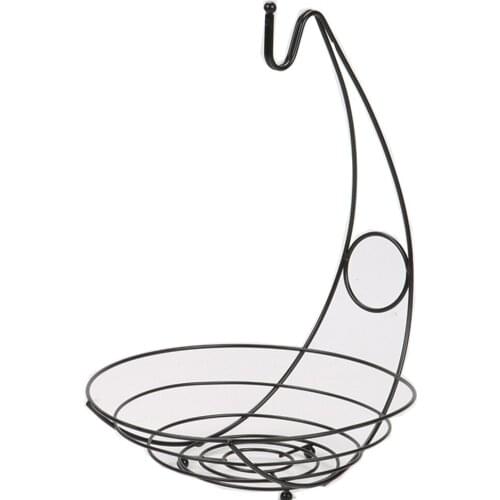 Banana Hook Tree Hanger With Fruit Bowl Basket Stand Apple Orange Fruit Basket Bowl