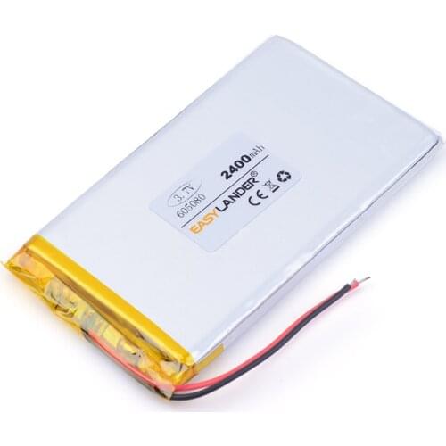 Best battery brand 605080 3.7V lithium polymer batteries 2400MAH 7 inch Tablet PC battery batteries A product 065080