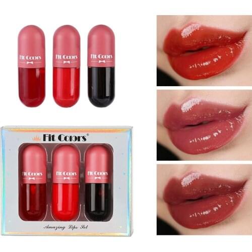 Oil Shiny Moisturizing Crystal Jelly Lip Gloss Capsule Plumper Repair Fine Lines Lip Care Oil Sexy Plump Makeup Lipsticks