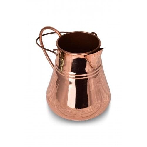 Handmade Copper Vase Copper İrlanda Vazo 15 cm Flat Red