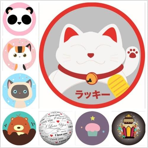 Cartoon series Round carpet Bedroom Child baby Crawl Game Tapete Kids Room computer chair pad/Rug for Living room Non-slip Mat