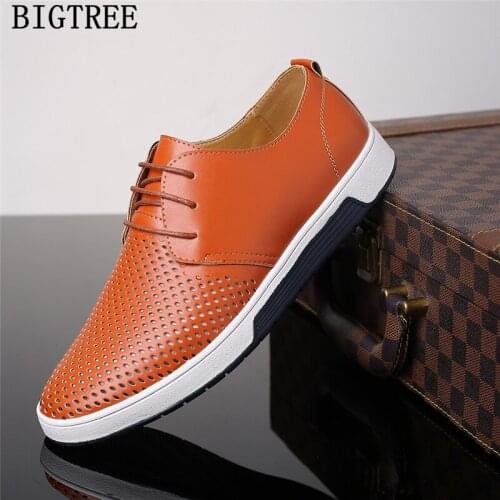 Casual Shoes Men Luxury Men Shoes Leather Coiffeur Plus Size Famous Brand Men Sandals Designer Shoes 2020 Zapatos Oxford Hombre