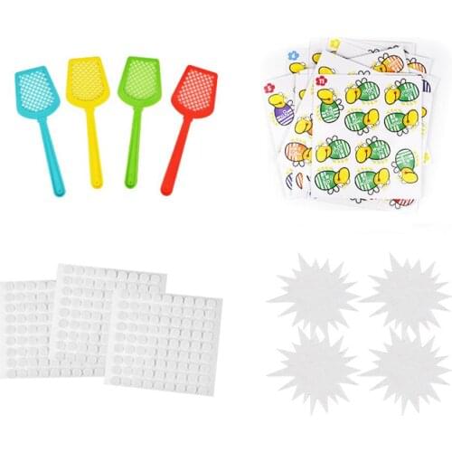 Mini Cartoon Fly Shape Words Learning Cards Flapper Desk Table Game for Kids Parent-child Interactive Educational Games Toy Gift