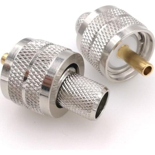 PL259 UHF Male Plug Crimp RF Connector For RG8 RG213 LMR400 Cable