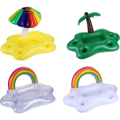 Pool Float Drink Holder Swimming Pool Toys Floats Kids Baby Inflatable Float Ring Pool Swimming Ring Float Paddling Pool Game