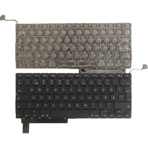 Swedish NEW FOR Macbook Pro 15" A1286 MB985 MB986 MC371 MC372 MC373 MC721 MC723 MD103 MD104 SE laptop keyboard 2009-2012