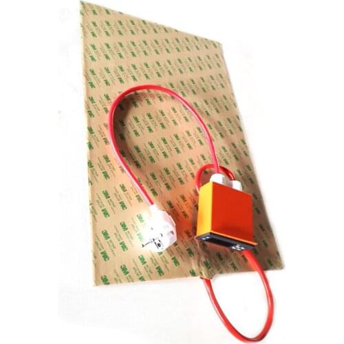 240V 1350W 300*500*1.5mm Silicone Pad Heater for 3d printer adhesive digital thermostat on wire 1000mm lead wire