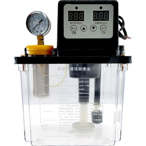 1pcs 2L Lubricant Pump Automatic Lubricating Oil Pump CNC Electromagnetic Lubrication Pump Lubricator