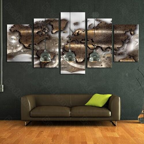 Introverted Atmosphere Polytypic Combination Wall Art Canvas Prints Modern Living Room Decoration Paintings Hanging Painting