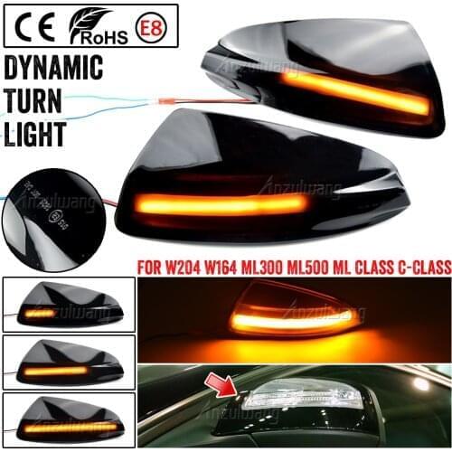 Car Turn Signal Light For Mercedes-Benz Lamp W204 W164 ML300 ML500 ML Class C W204 Car Rearview Door Rearview Mirror Signal Lamp