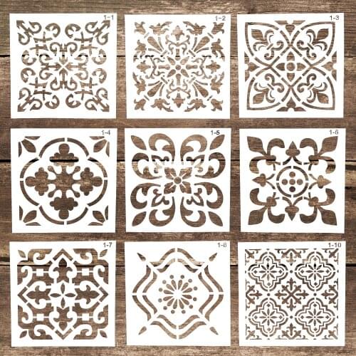15 cm DIY Craft Layering Background Stencil For Wall Painting Scrapbooking Stamping Album Decorative Embossing Paper Cards