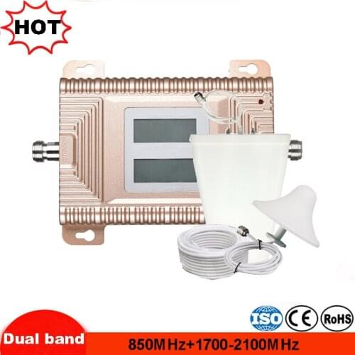 Cell Phone Booster 2g 3g 4g Mobile Signal Amplifier 2G 4G Cellular Repeater 850 1900 1700 2100 Mhz singal band signal amplifier