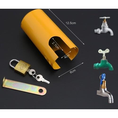 Iron multi-function outdoor faucet lock anti-theft garden kettle protection lock
