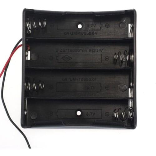 1pcs 18650 Power Battery Storage Case Box Holder Leads With 4 Slots Convenient Accessories Battery Storage Box Ящик Для Хранения