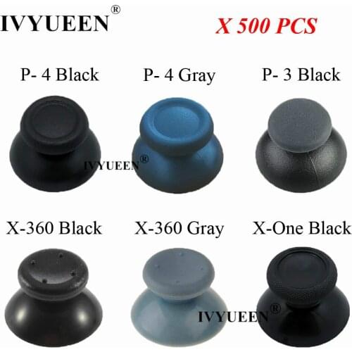 IVYUEEN 500 PCS Analog Thumbsticks for PlayStation 4 PS4 Pro Slim PS3 XBOX ONE 360 Controller Joystick Cap Cover Repair Parts