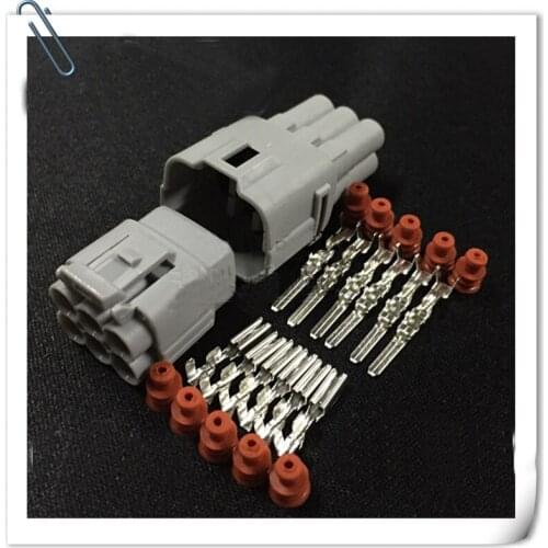 6P core car waterproof connector Car lamp holder connector Tail lamp plug