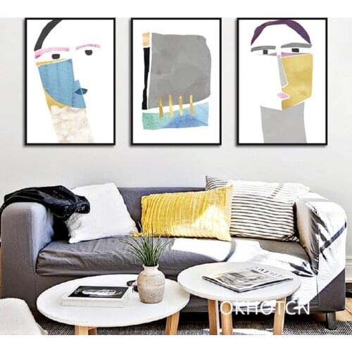 Abstract Woman Poster Art Canvas Painting Picture Home Wall Art Aisle Painting Modern Decoration No Frame