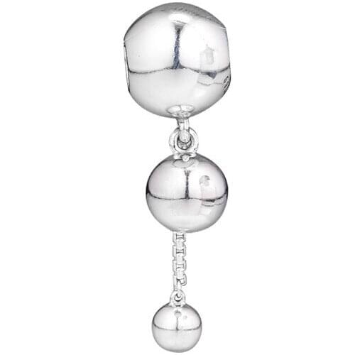 String of Beads Dangle Charms For Original 925 Silver Bracelets Silver Beads For Jewelry Making Female DIY Charms