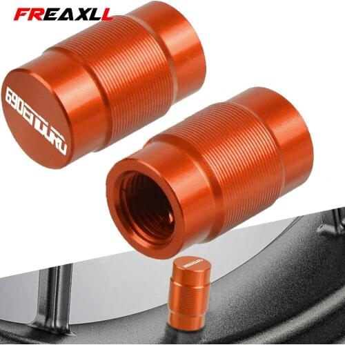 For 690 Enduro R 2014 2015 2016 2017 2018 2019 2020 690 EnduroR 690EnduroR One Pair Motorcycle LOGO Wheel Tire Valve caps
