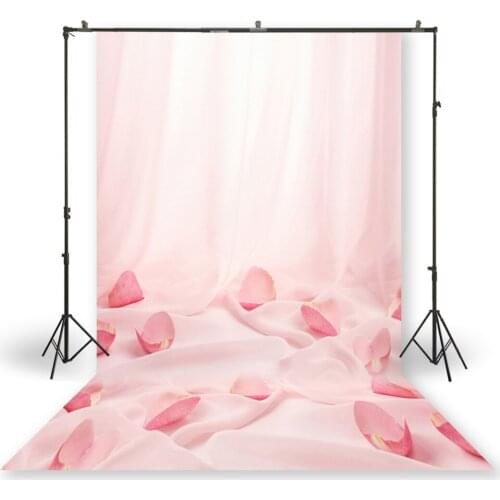 HUAYI Photography Backdrop Newborns Baby Birthday Studio Photo Background Valentine Day Pink Petal Photo Backdrops XT-7072