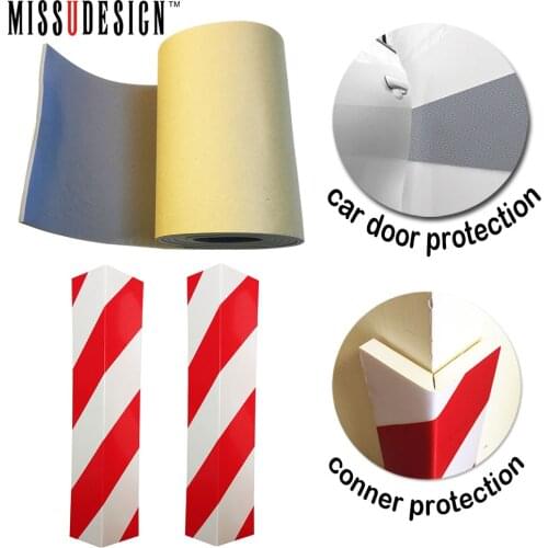 Garage Wall Corner Parking Protector Car Door Entry Guard Bumper Armor Anti Scratch Foam Pad 3D Car Sticker