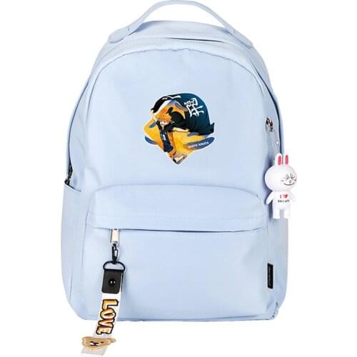 Haikyuu Haikyu Karasuno VBC Small Scool Bags Pink Bookbag Kwaii Women Travel Bagpack Hinata Syouyou Anime Shoulder Rugzak