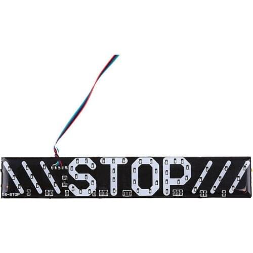 Red Motorcycle Stop Brake Universal fit LED High brightness Waterproof Soft Plastic Turn Signal License Plate Light Car Truck