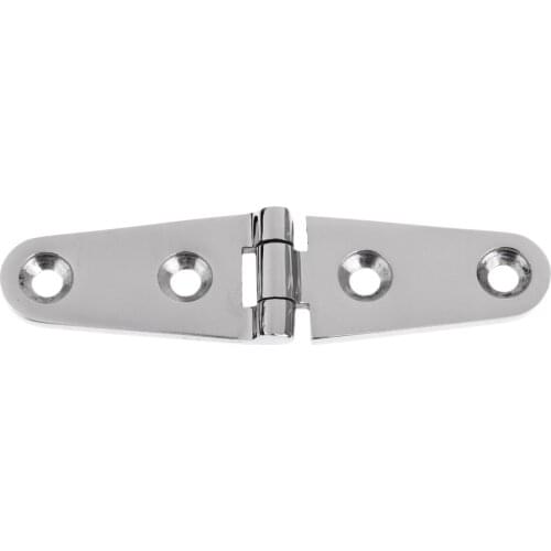 Marine 316 Grade Stainless Steel Boat Deck Cabin Strap Hinge - 3.94 x 1inch