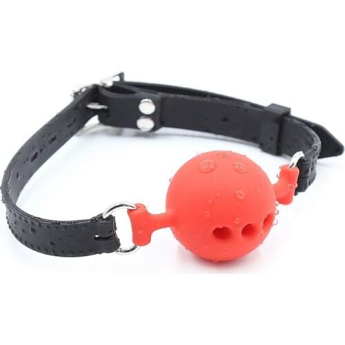 Couple Silicone Gag Ball BDSM Bondage Restraints Open Mouth Breathable Sex Ball Harness Strap Gag Sex Toy for Women Accessories