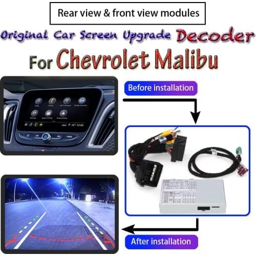 Rear View Parking Camera For Chevrolet Malibu 2016~2020 Decoder Connect Original Car Upgrader System Screen Reverse CAM Adapter