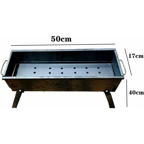 Portable charcoal barbecue grill table BBQ household outdoor camping folding kebab stove 203